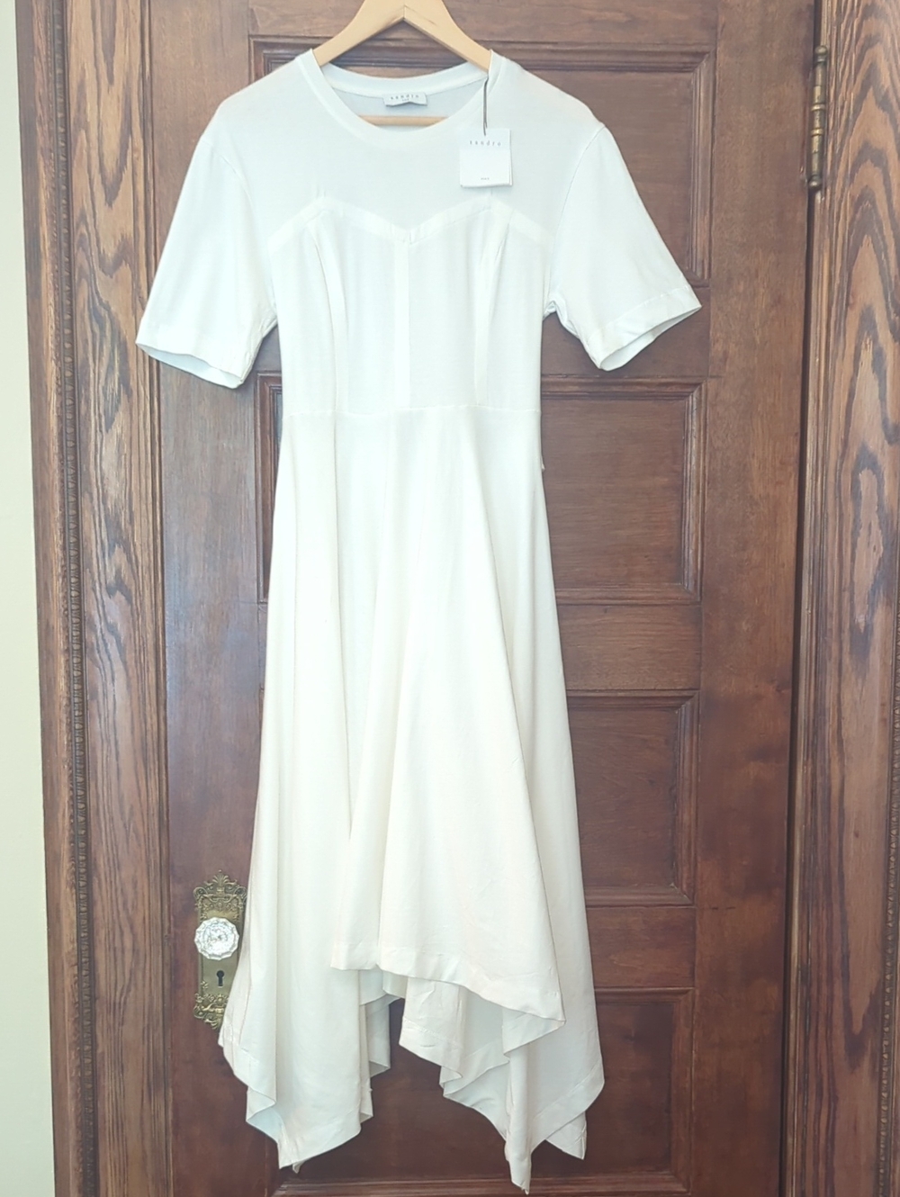 NWT Sandro Paris White Dress EU 38 / US 6 | 100% Cotton